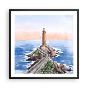 Plakát v černém rámu - Tváří v tvář moři - 60x60 cm