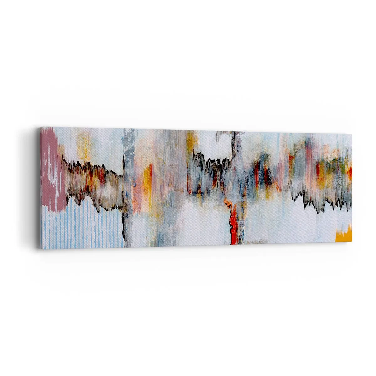 Obraz na plátně - Klackem po vodě - 90x30 cm