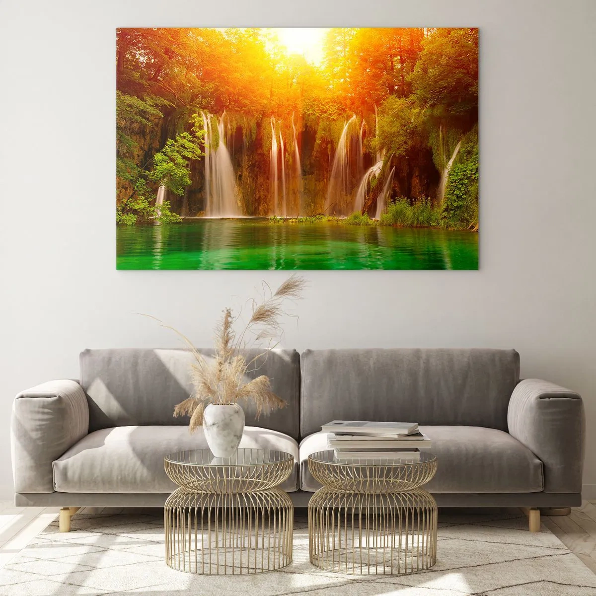 Obraz na skle - Na sluncí a ve stínu - 100x70 cm