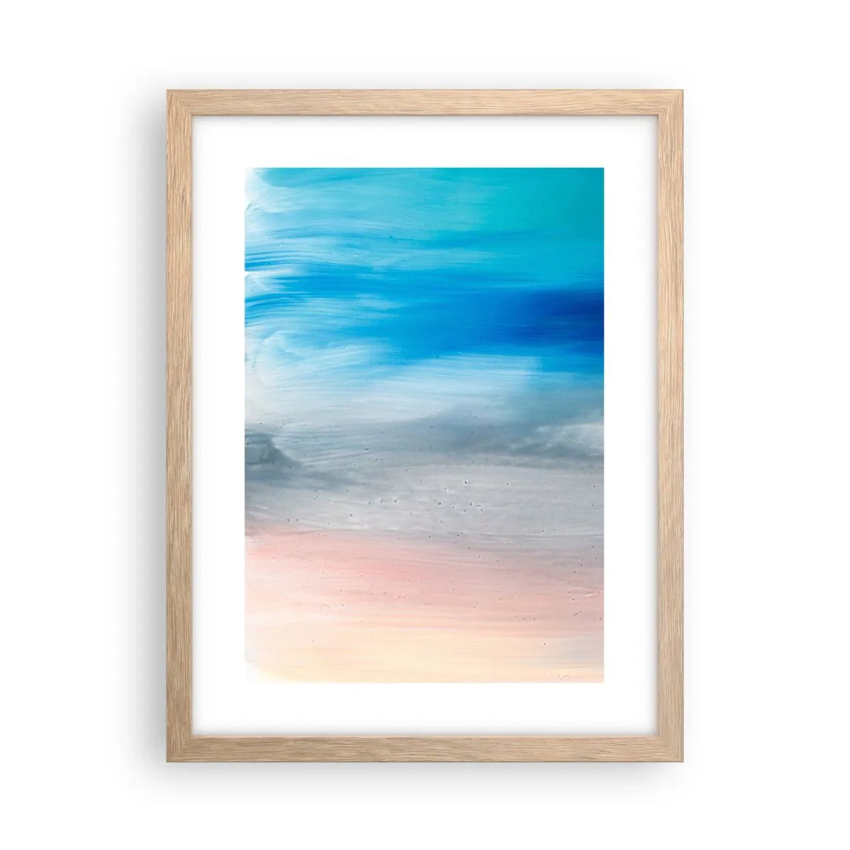 Plakát v rámu světlý dub - Živly: vzduch - 30x40 cm