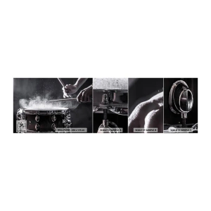 Vzor Fototapety Samolepicí Deluxe Sticker - Puls hudby - Hudba, Hudební nástroj, Buben - 100x30 cm