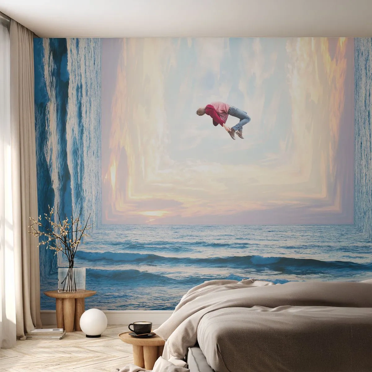 Fototapeta Standard Eco - Do jiné dimenze - Abstrakce, Muž, Příroda - 500x350 cm