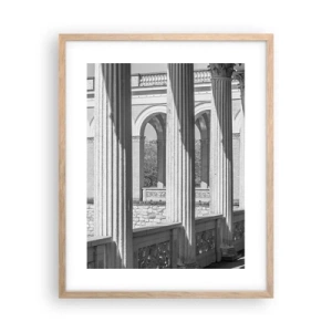 Plakát v rámu světlý dub - Slunná arkáda - 40x50 cm