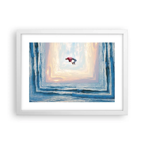 Plakát v bílém rámu - Do jiné dimenze - 40x30 cm