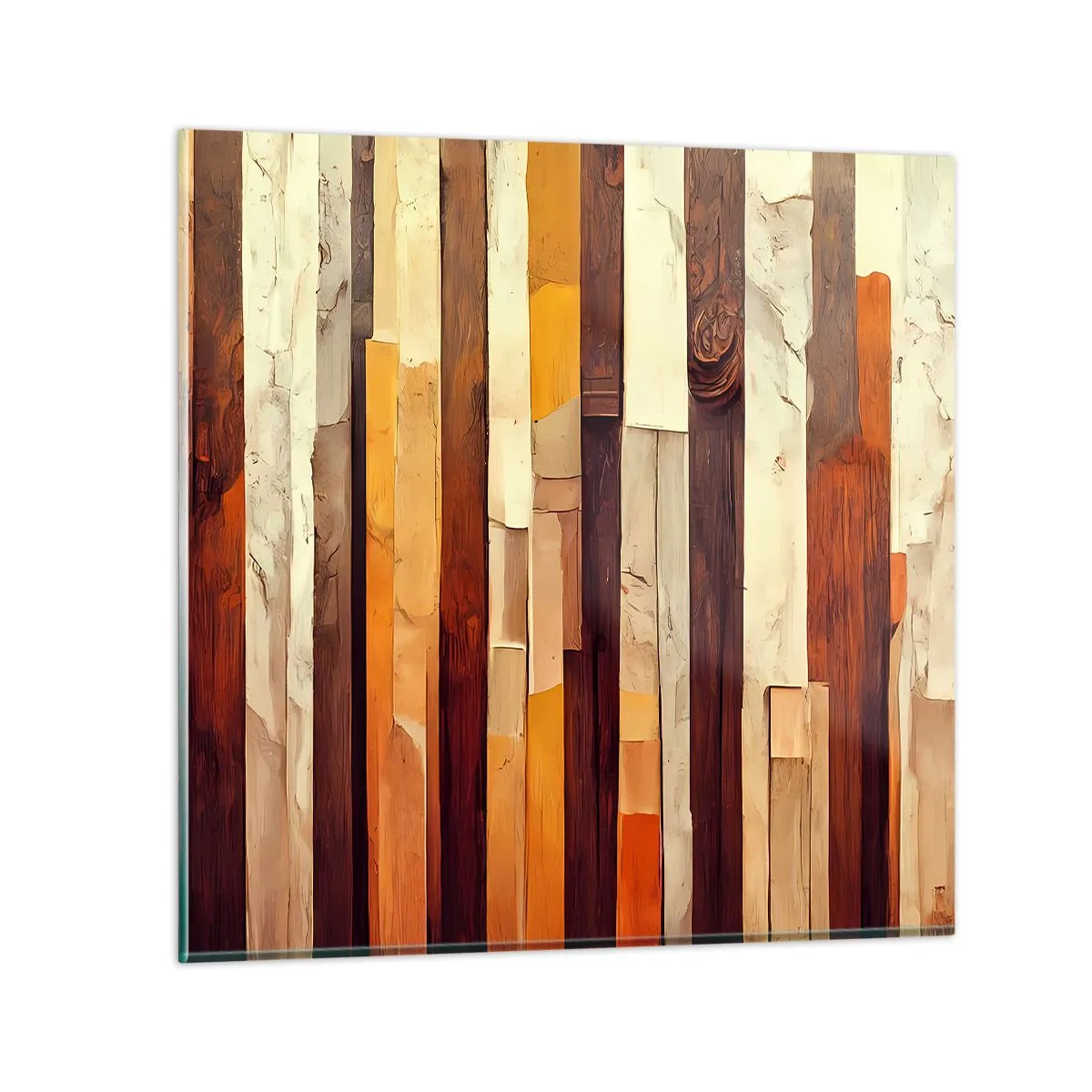 Obraz na skle - Hymna lesních stromů - 30x30 cm