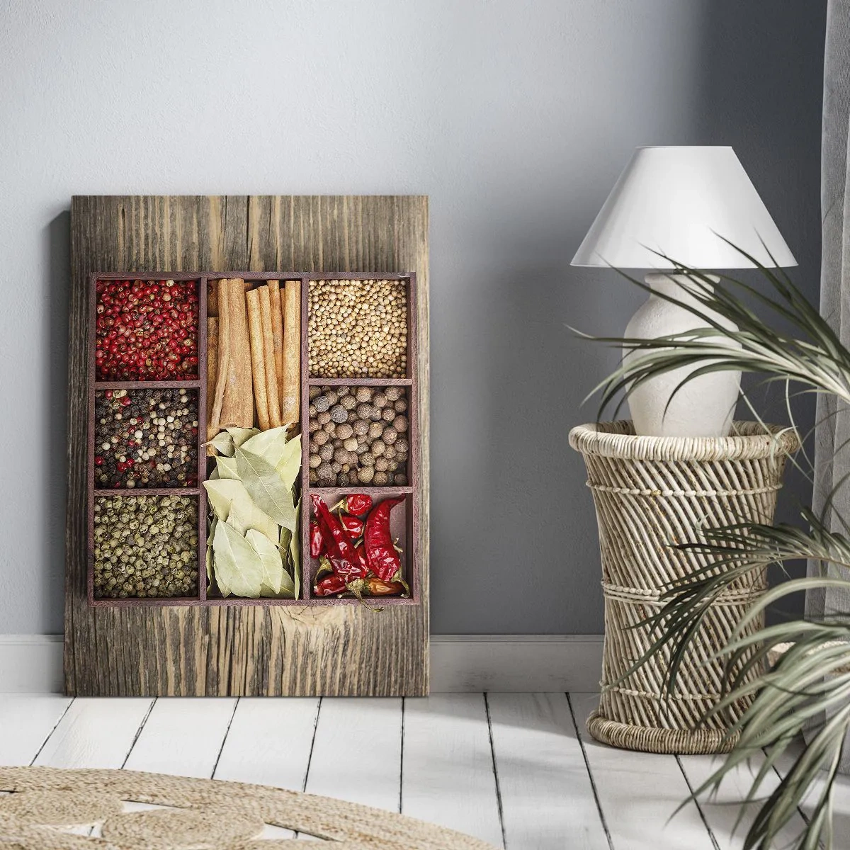 Obraz na plátně - Pořádek tvarů, buket vůní - 45x80 cm