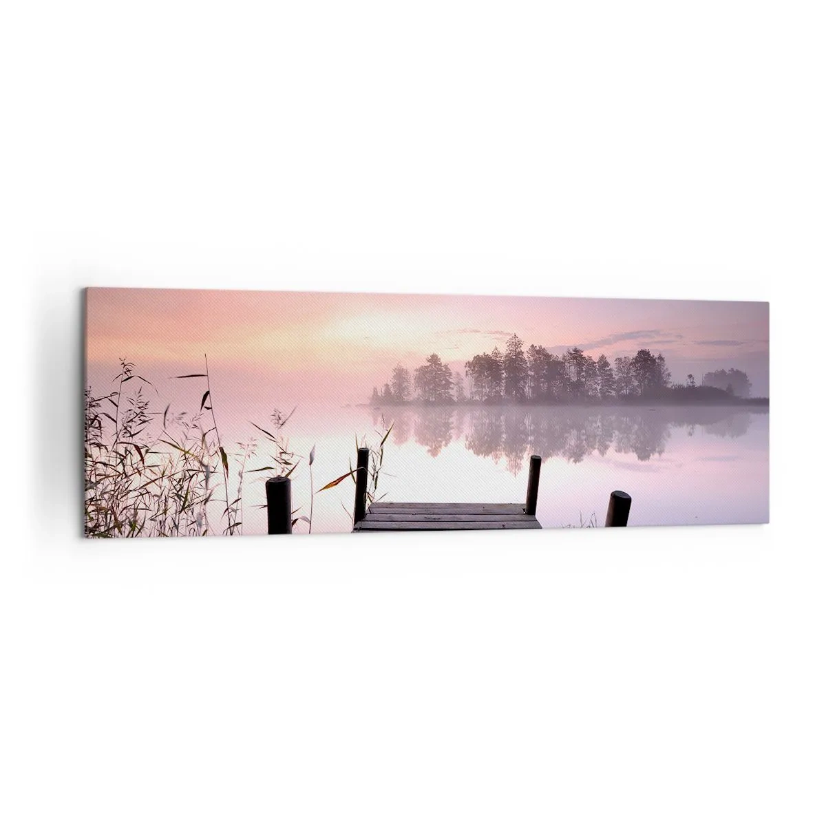 Obraz na plátně - Z liliové mlhy… - 160x50 cm