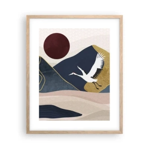 Plakát v rámu světlý dub - Opět uběhl další den - 40x50 cm