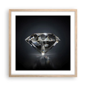 Plakát v rámu světlý dub - Best girls friend - 50x50 cm