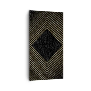 Obraz na plátně - Geometrie ve stylu glamour - 65x120 cm
