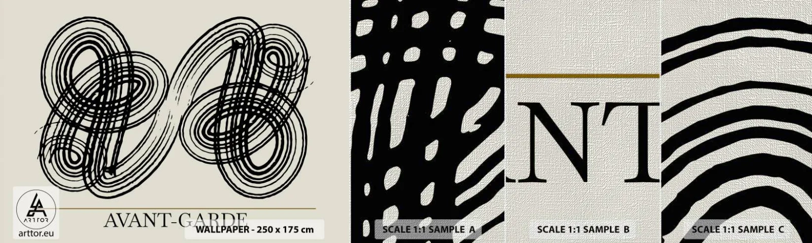 Vzor Fototapety Premium Canvas - Vyšlo to spontánně - Minimalismus, skandinávský, Psaní - 100x30 cm