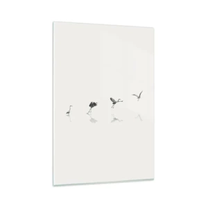 Obraz na skle - Čtyři jednoduché kroky - 80x120 cm