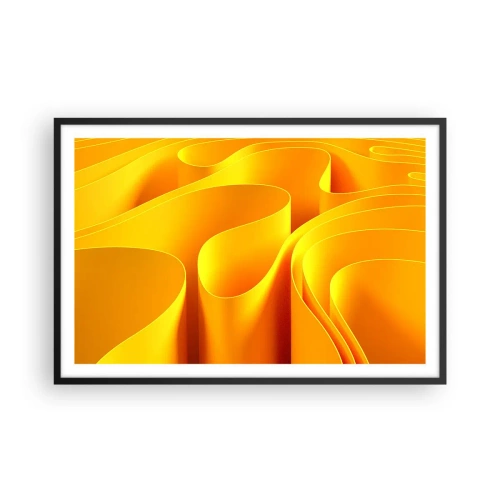 Plakát v černém rámu - Jako sluneční vlny - 91x61 cm