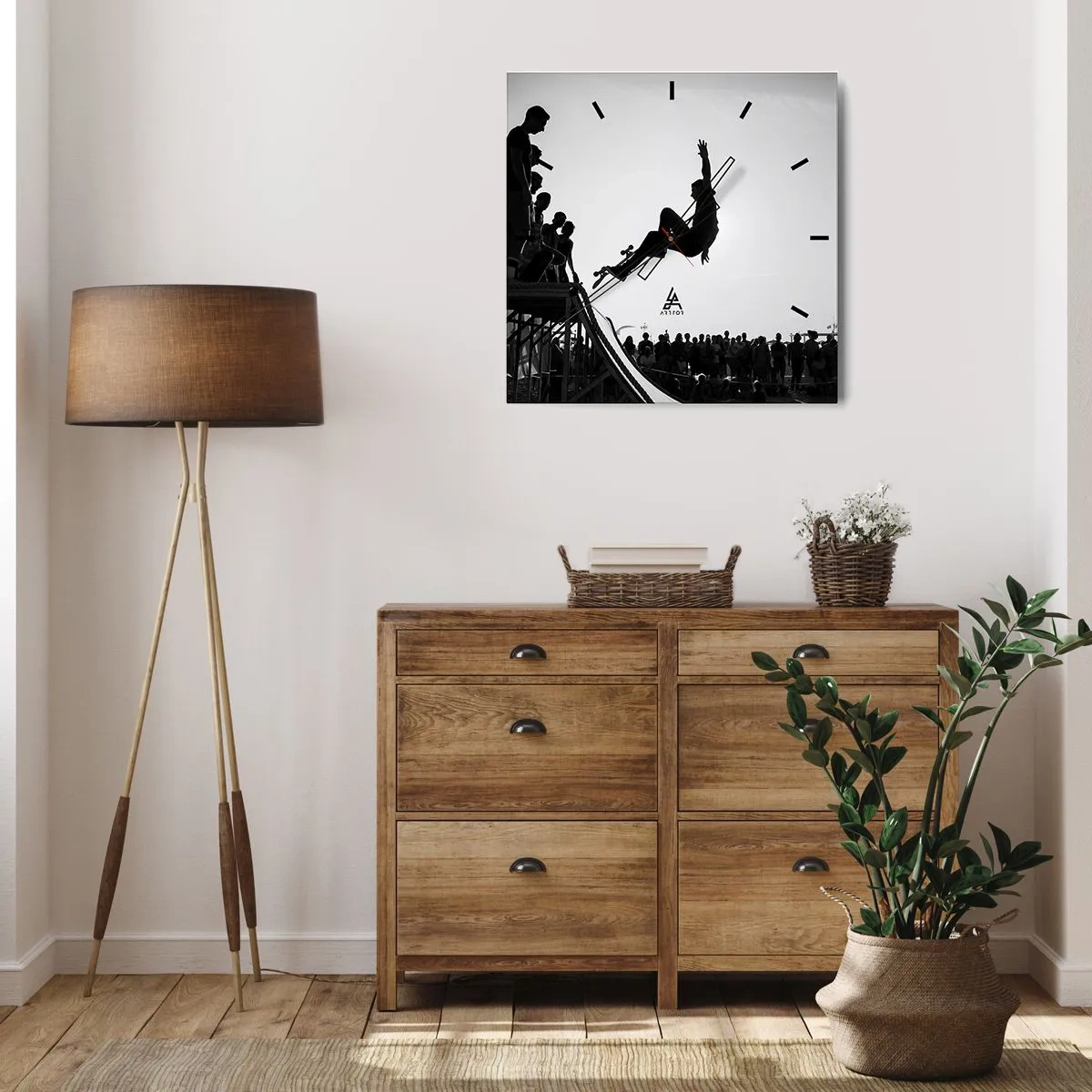 Nástěnné hodiny - Hrdinové a diváci - 40x40 cm