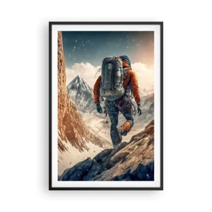 Plakát v černém rámu - Osamělý bojovník - 61x91 cm