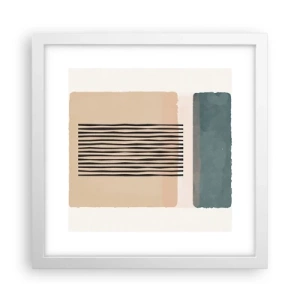 Plakát v bílém rámu - Všechno v pořádku - 30x30 cm