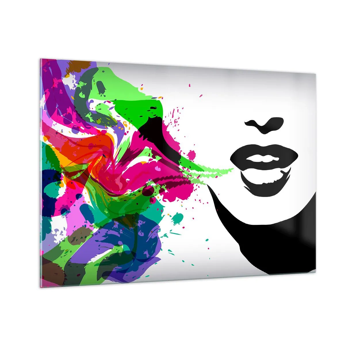 Obraz na skle - Vyprávění v barvách duhy - 100x70 cm