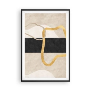 Plakát v černém rámu - Tvary ve smyčce - 61x91 cm