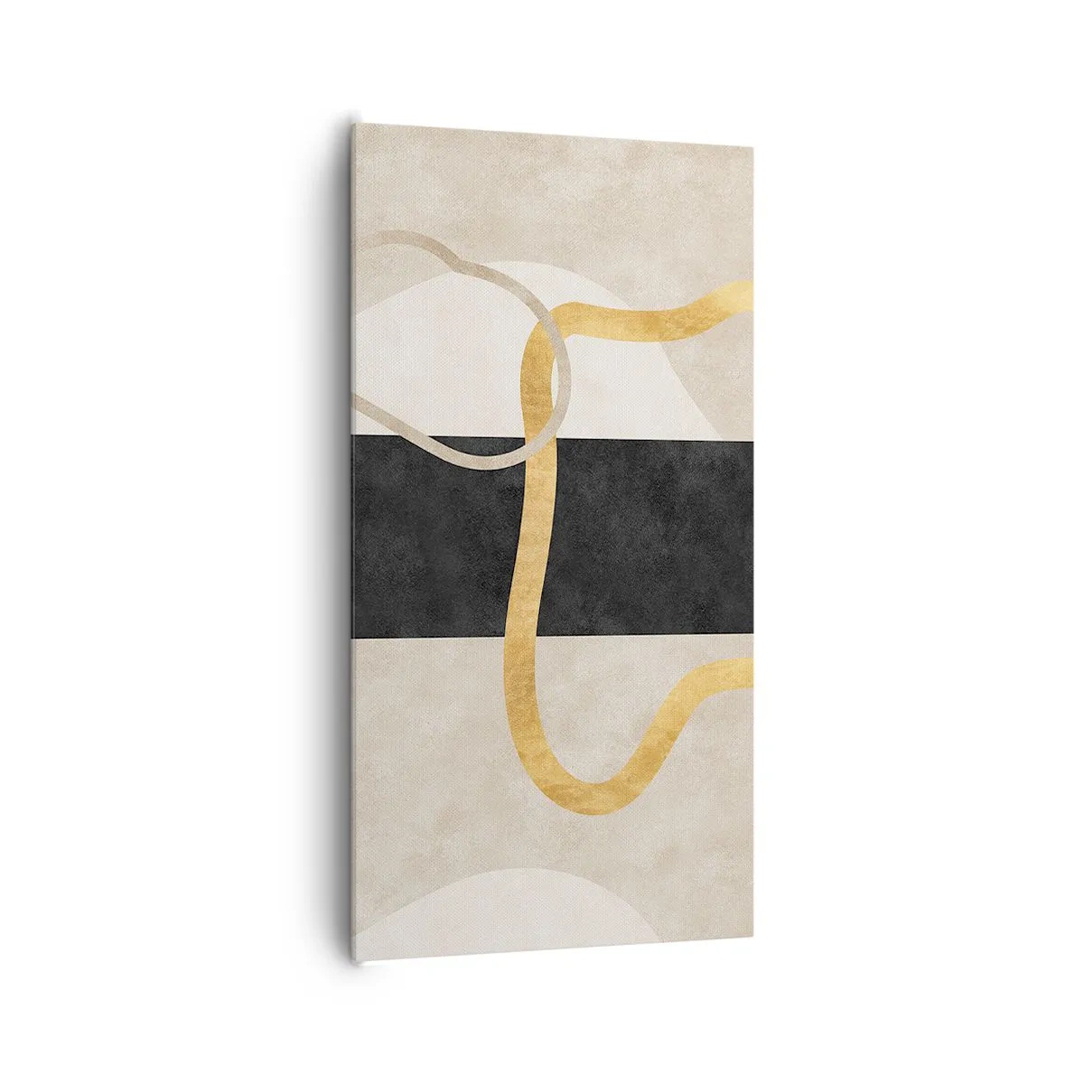 Obraz na plátně - Tvary ve smyčce - 65x120 cm