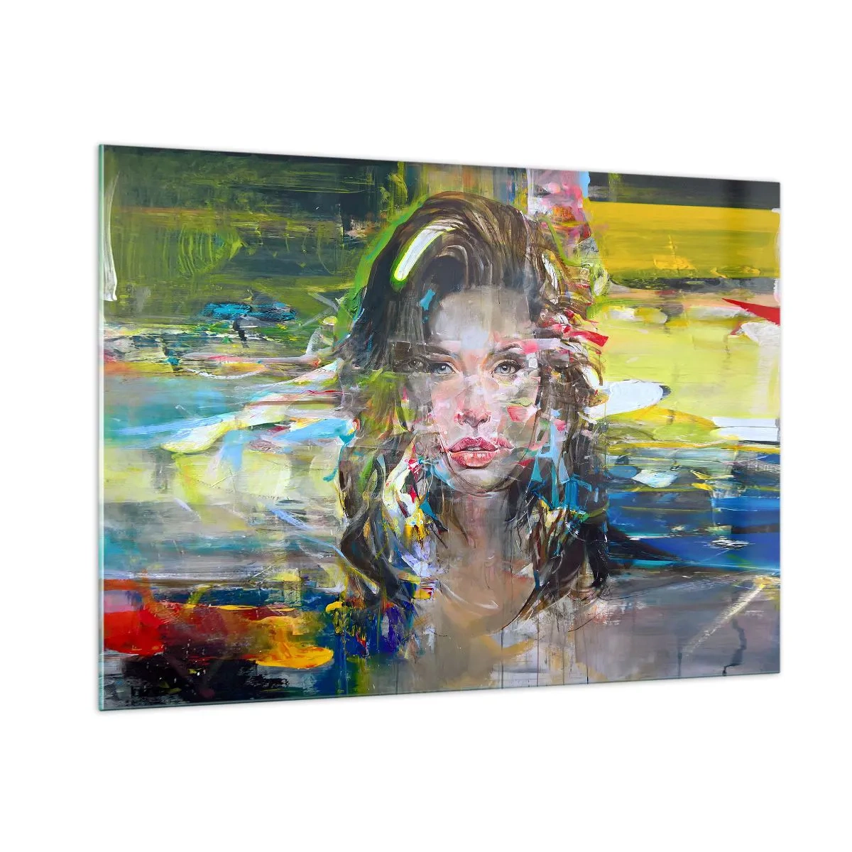 Obraz na skle - Za závojem vzduchu - 100x70 cm