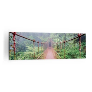 Obraz na plátně - Zavěšený nad korunami - 160x50 cm