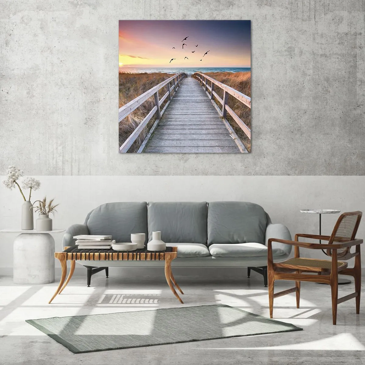 Obraz na skle - Prostor pro vzestupy - 60x60 cm