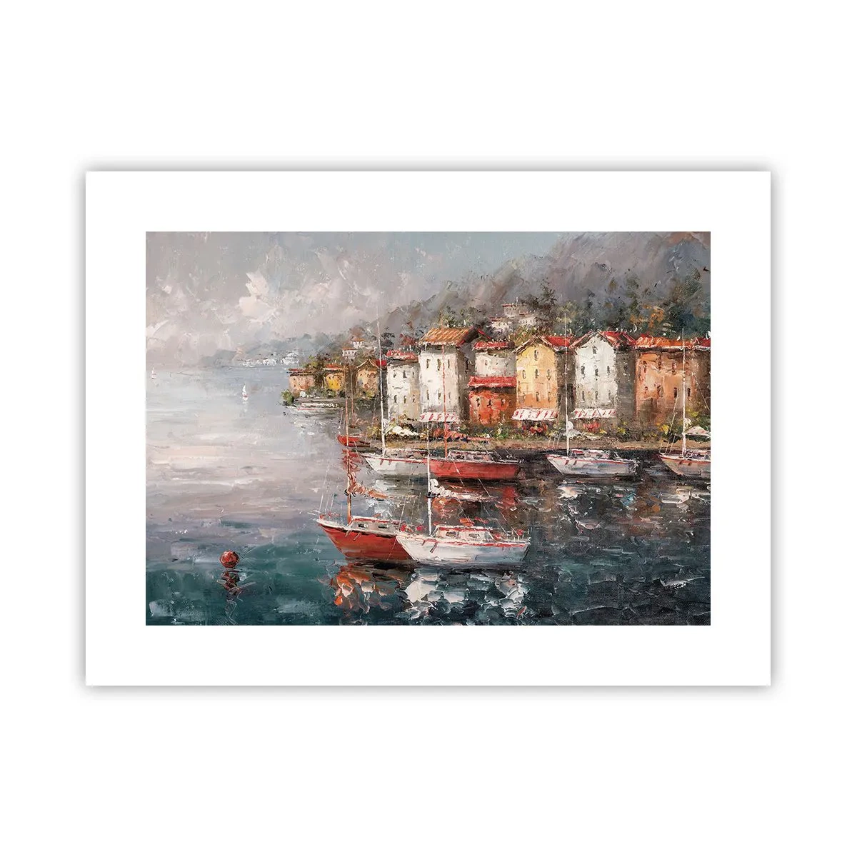 Plakát - Romantický přístav - 40x30 cm