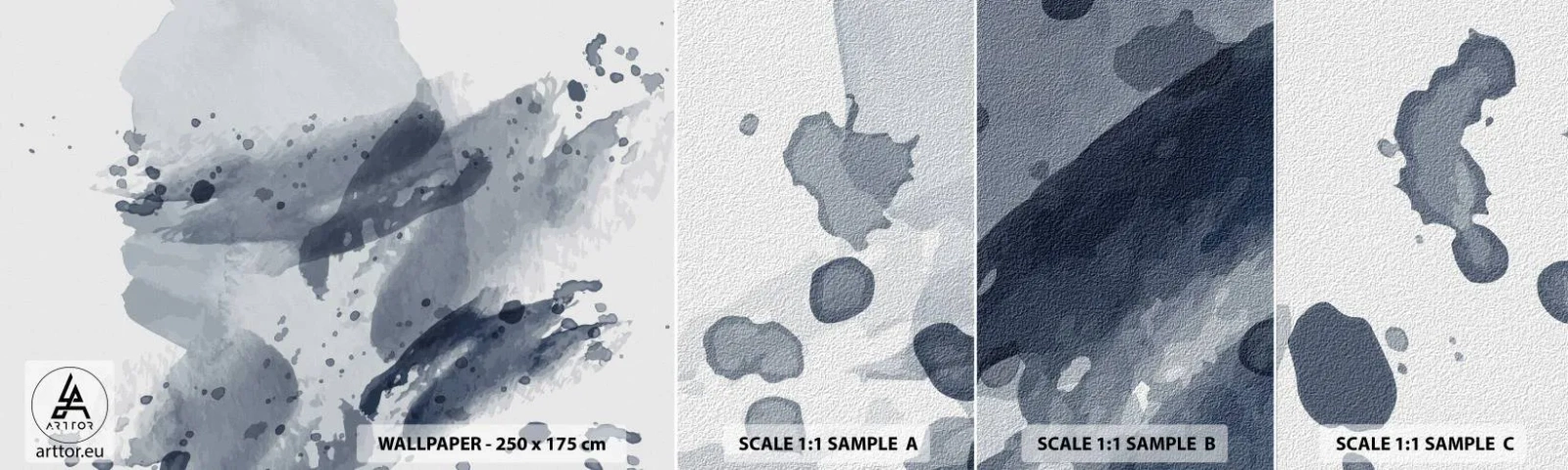 Vzor Fototapety Samolepicí Deluxe Sticker - Studie o povaze vody - Abstrakce, Kus, Moderní vzor - 100x30 cm