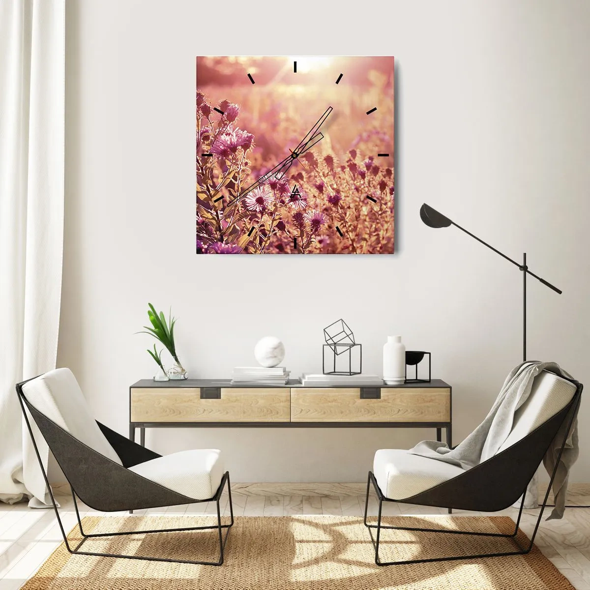 Nástěnné hodiny - Než skončí léto - 40x40 cm