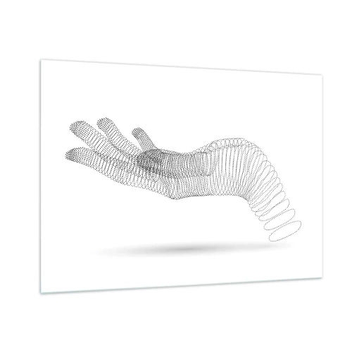 Obraz na skle - Pružná ruka - 100x70 cm