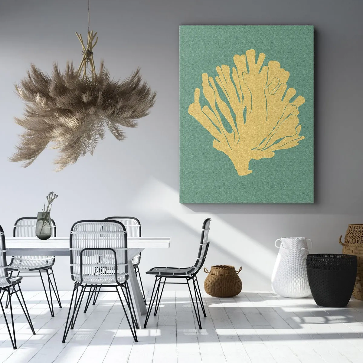 Obraz na plátně - Křoví podvodního lesa - 45x80 cm