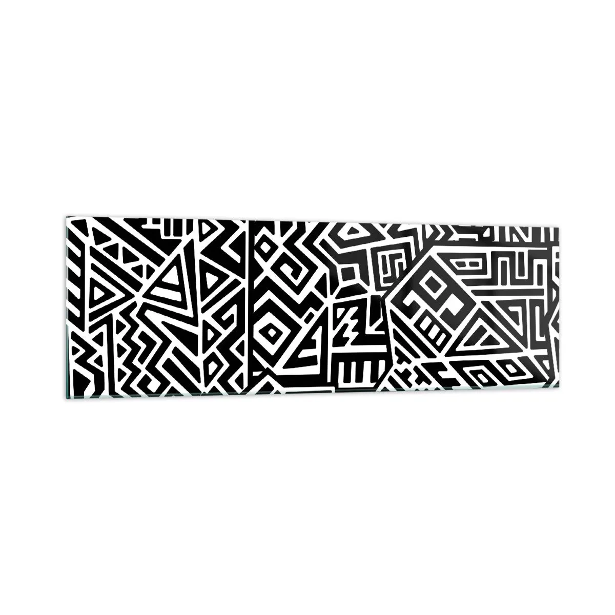 Obraz na skle - Předkolumbovská kompozice - 160x50 cm