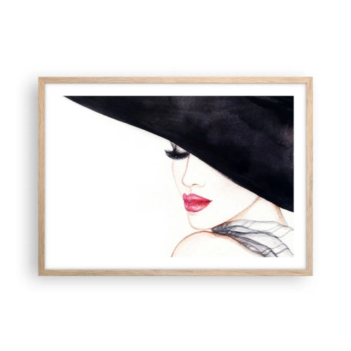 Plakát v rámu světlý dub - Elegance a smyslnost - 70x50 cm