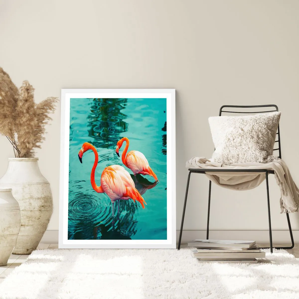 Plakát v bílém rámu - Nyní jsme v módě - 30x40 cm