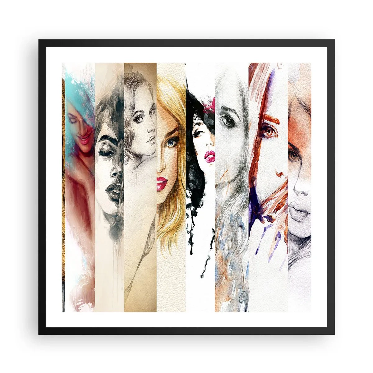 Plakát v černém rámu - A vždy jsi to TY - 60x60 cm