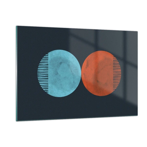 Obraz na skle - Pouze geometrie? - 120x80 cm