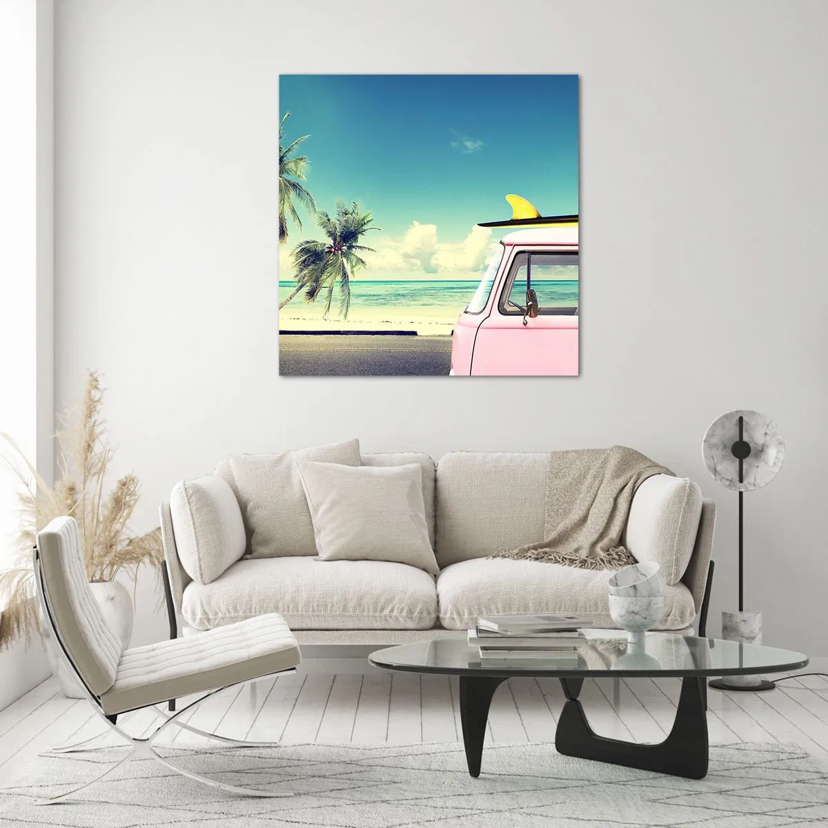 Obraz na skle - Prázdniny, je čas začít - 60x60 cm