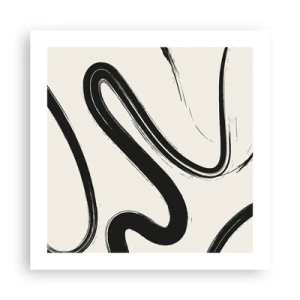 Plakát - Černobílý rozmar - 50x50 cm