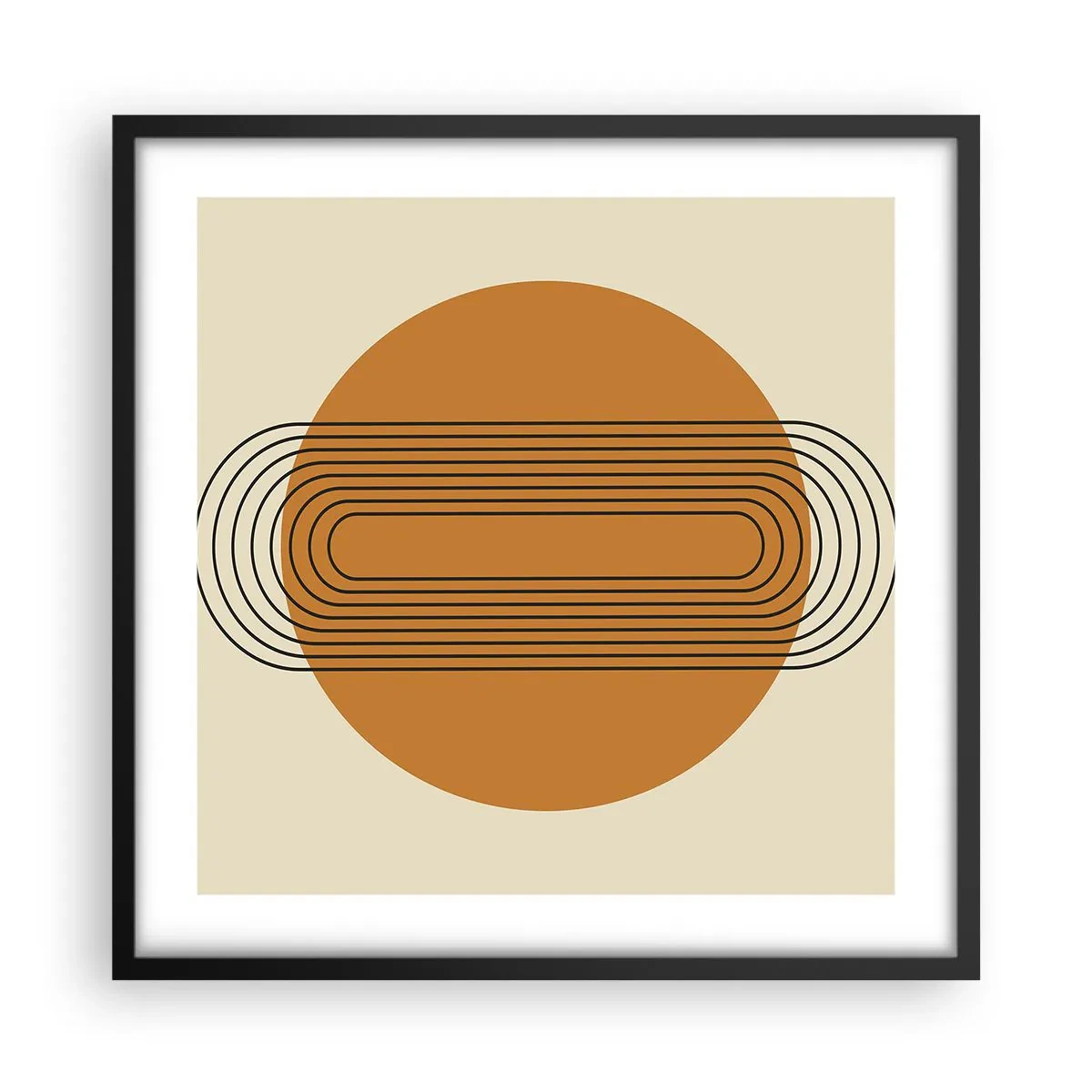 Plakát v černém rámu - Dokonalý plán - 50x50 cm