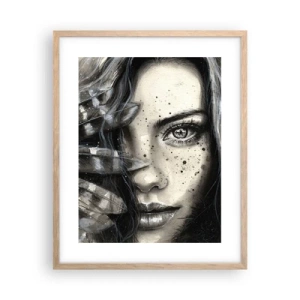 Plakát v rámu světlý dub - Divoká krása - 40x50 cm