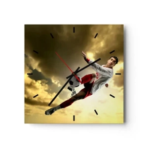 Nástěnné hodiny - Fotbalové nebe - 40x40 cm