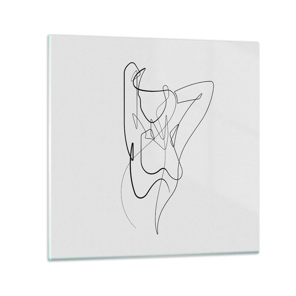 Obraz na skle - Ty jsi záhada… - 70x70 cm