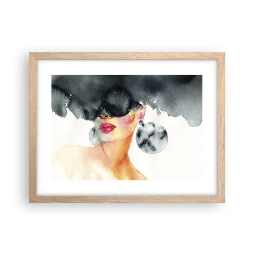 Plakát v rámu světlý dub - Tajemství elegance - 40x30 cm