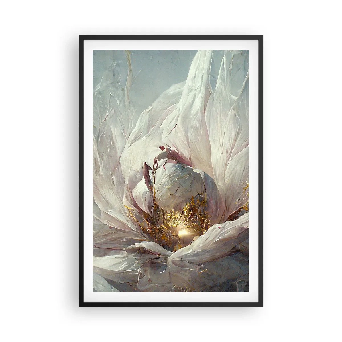 Plakát v černém rámu - Rozkvétá jednou za sto let - 61x91 cm