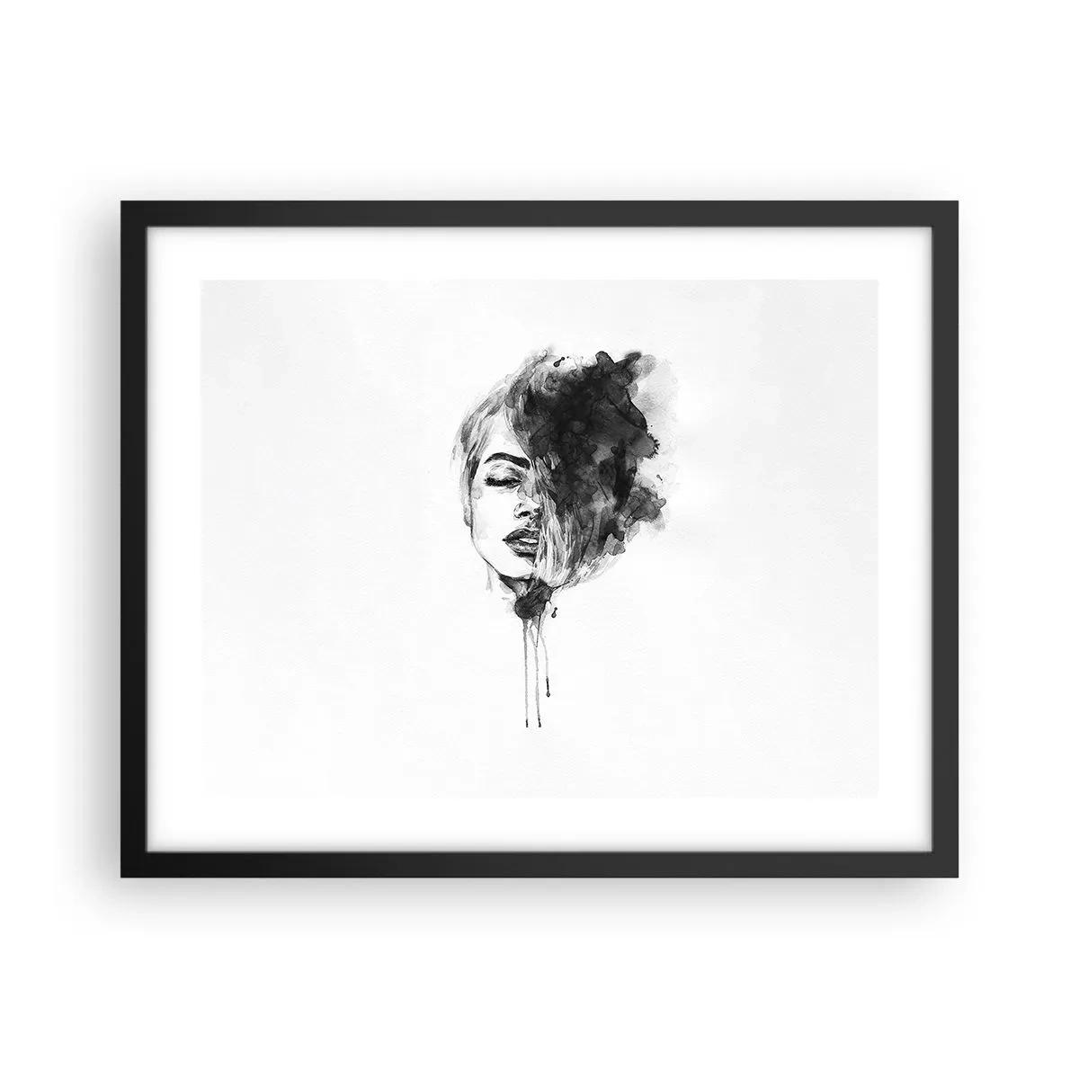 Plakát v černém rámu - O čem sní dívka - 50x40 cm