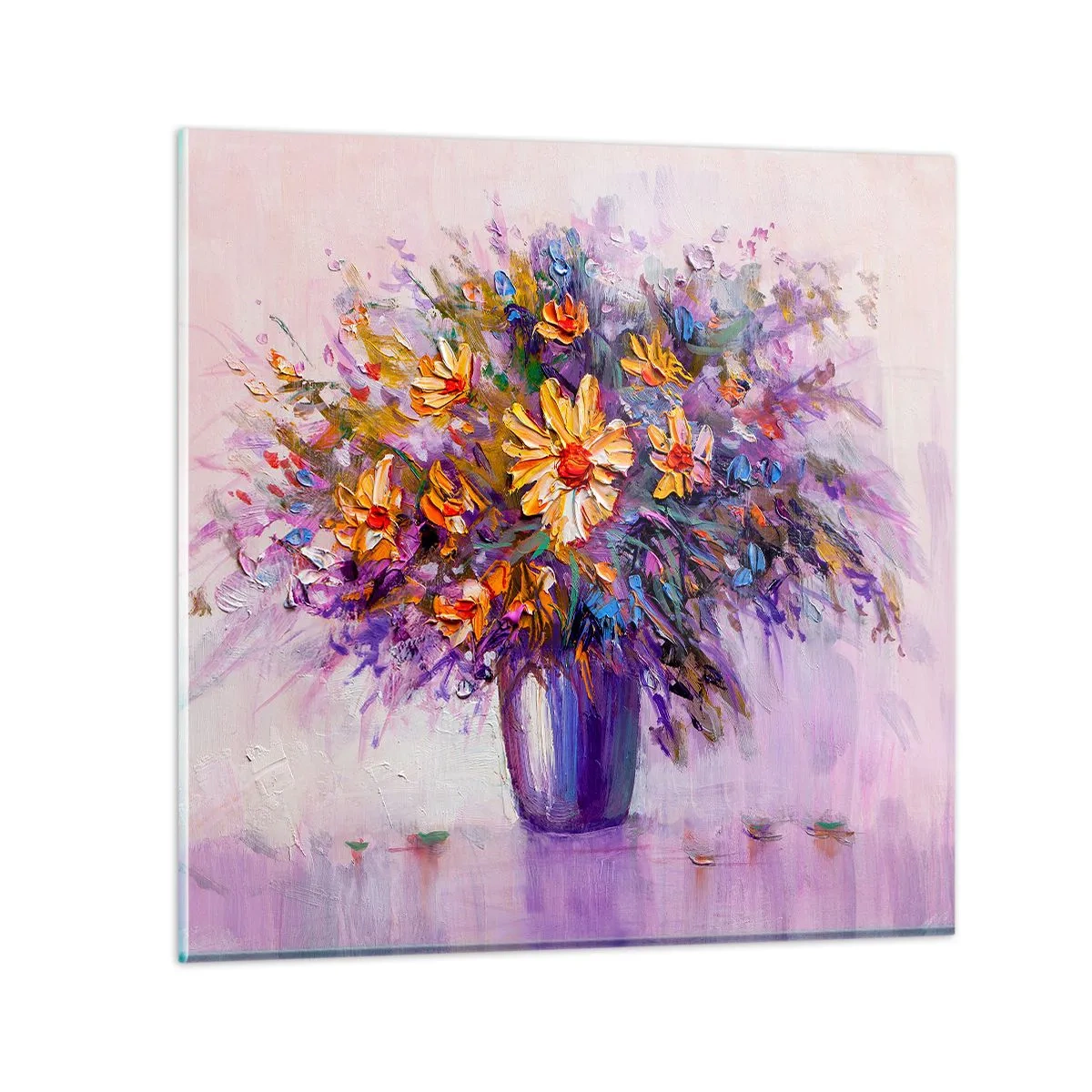 Obraz na skle - Sladce voní, sladce vypadá - 30x30 cm