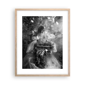 Plakát v rámu světlý dub - Matka Příroda - 40x50 cm