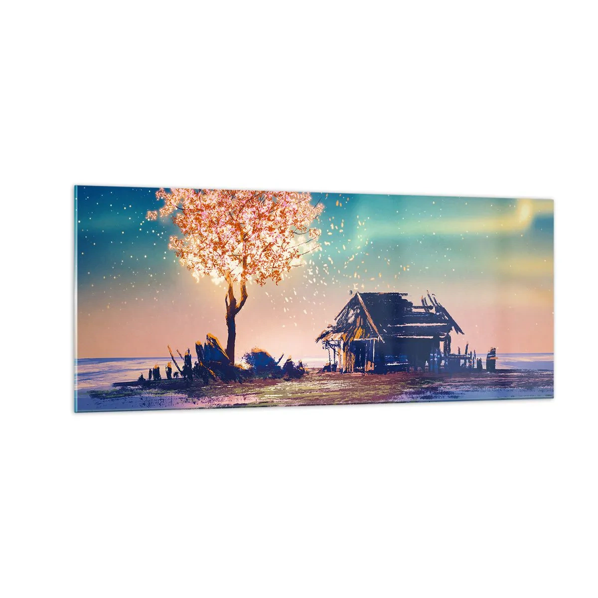 Obraz na skle - Příroda nepomíjí - 100x40 cm