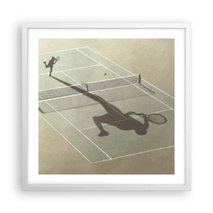 Plakát v bílém rámu - Dobývání sama sebe - 50x50 cm