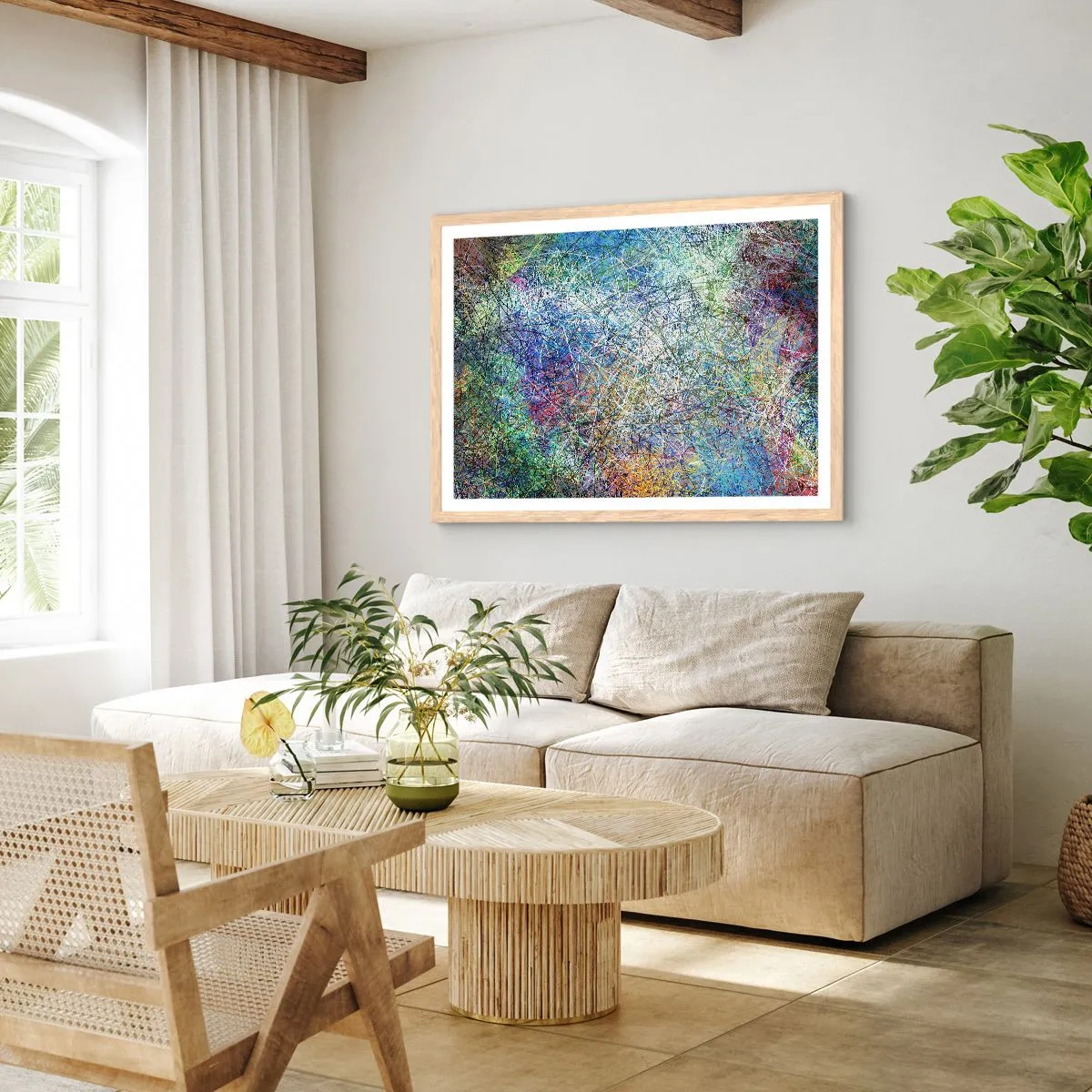 Plakát v rámu světlý dub - To není tak jednoduché - 100x70 cm